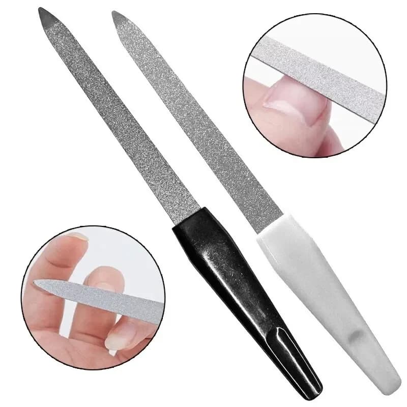 1PC Nail Art fai da te lima per unghie professionale lima per unghie in metallo doppia faccia lima per unghie di alta qualità manicure pedicure strumenti di bellezza