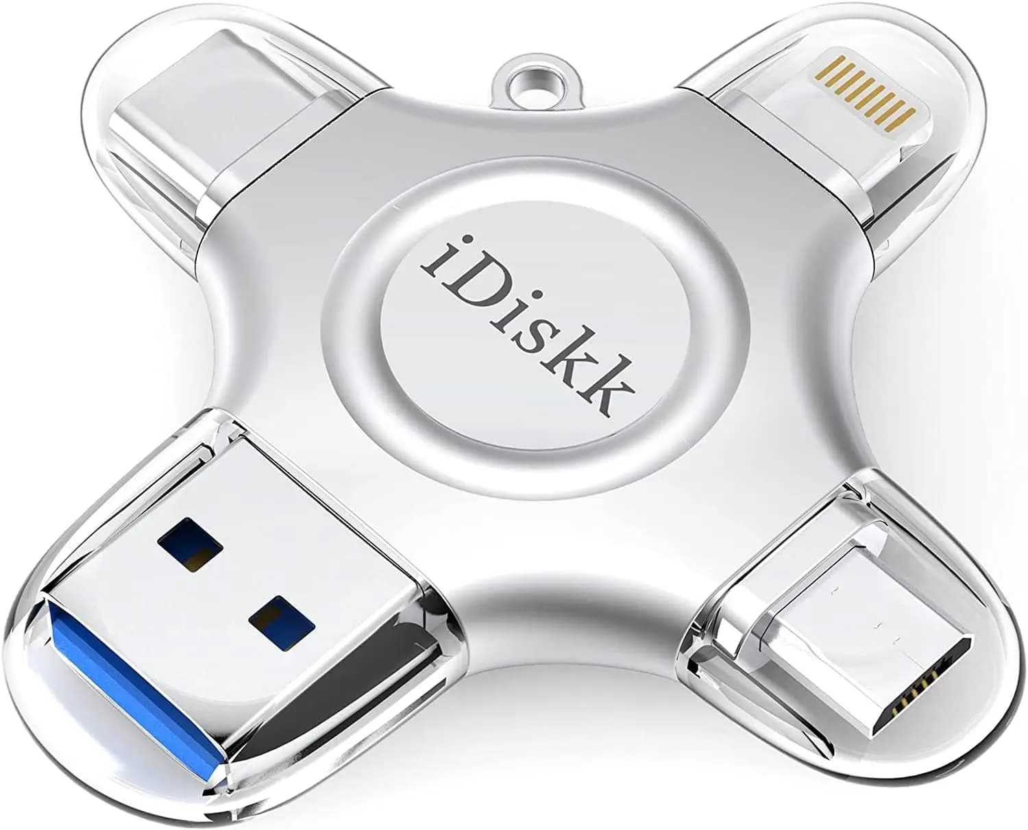 Chiavetta USB da 512GB per iPhone, Certificata MFi, Archiviazione USB 4-in-1 per Foto e Video, Compatibile con iPhone 17/16/15, iPad, Android, Samsung
