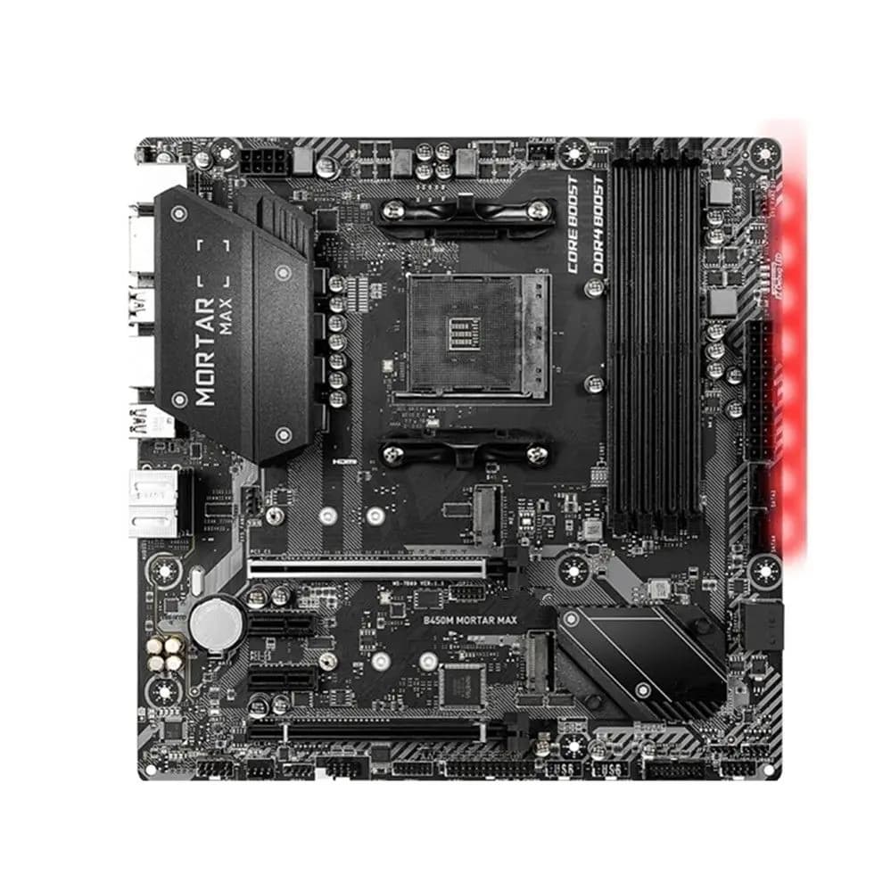 For B450M MORTAR MAX Motherboard Set B450 AMD Ryzen 5 5600g 3600 Cpus Socket AM4 DDR4 64GB M.2 PCI-E 3.0 HDMI