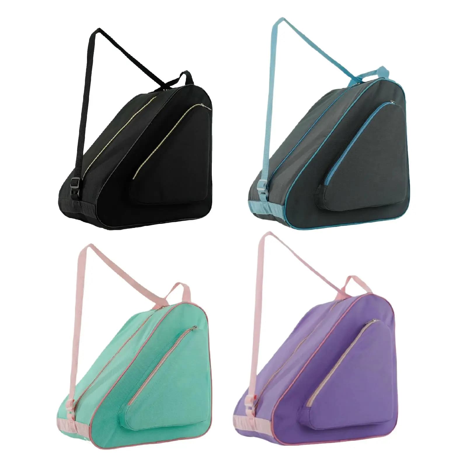 Borsa per pattini a rotelle portatile Scarpe da pattinaggio su ghiaccio traspiranti Zaino leggero resistente all'usura per attrezzature sportive invernali