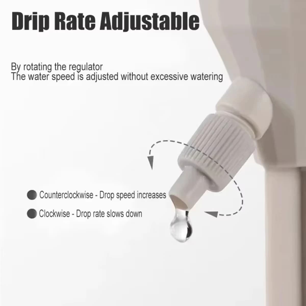Sistema di Irrigazione a Goccia Regolabile per Piante in Vaso da Interno ed Esterno, Irrigazione Automatica con Punte Autoirriganti