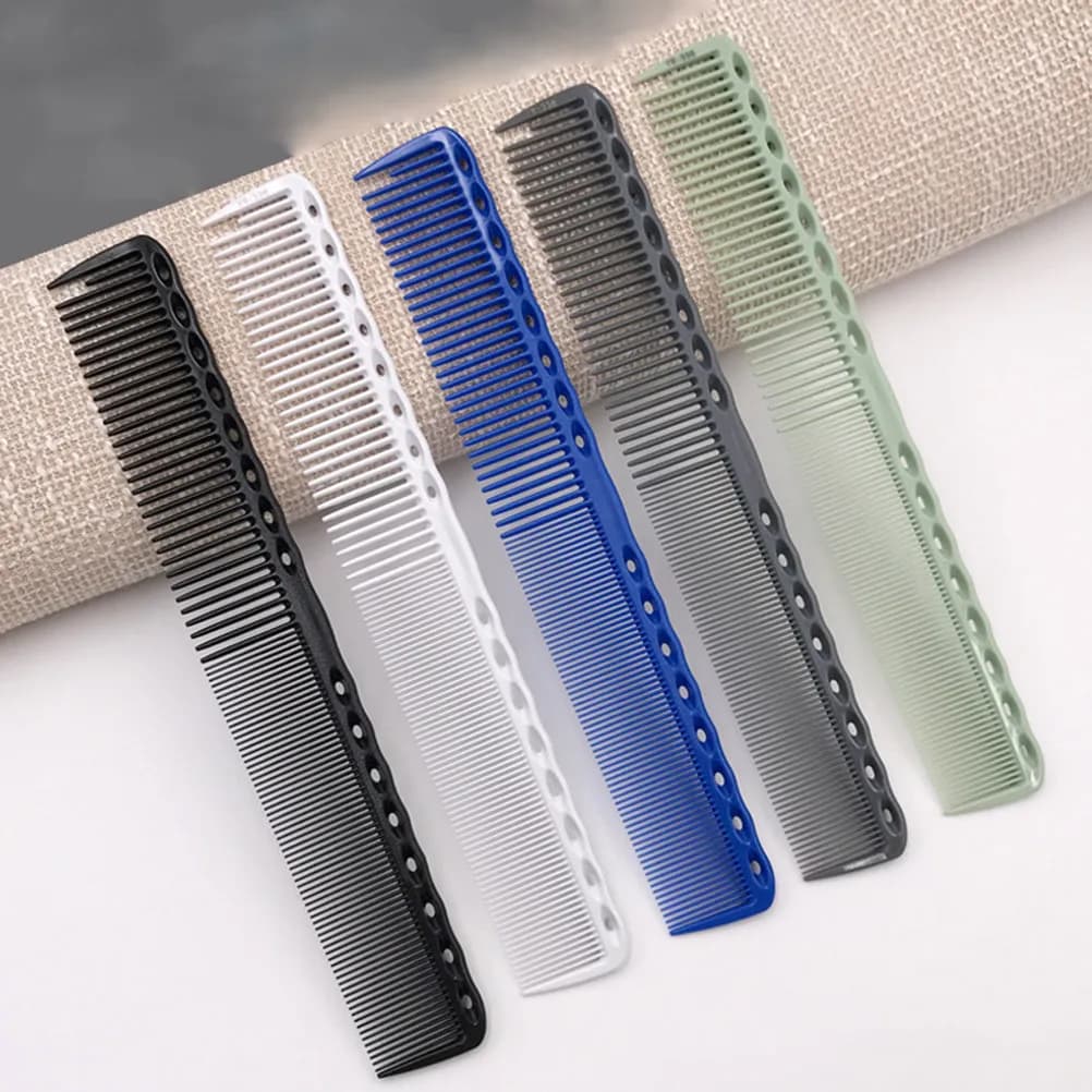 2 pettini districanti in plastica per lisciare i capelli, per donne, uso domestico e professionale, strumento di styling resistente con denti arrotondati per una finitura liscia