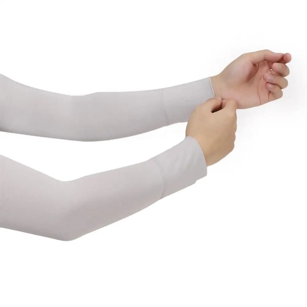 Stretchy Cotton Arm Sleeves UV Protection Touch Screen Long Gloves Thin Sunscreen Gloves Riding Driving