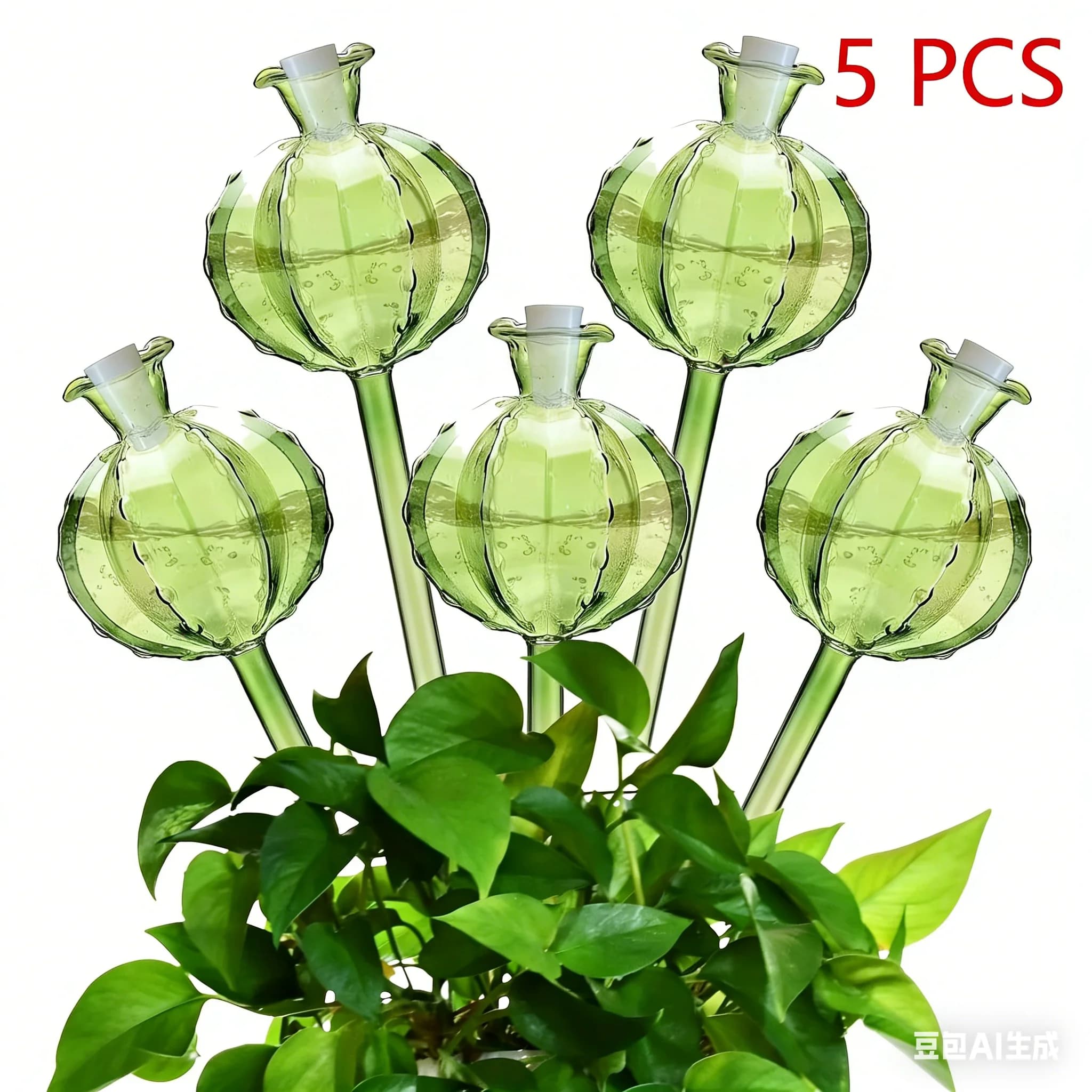1 Pezzo Simpatico Irrigatore Automatico a Forma di Cactus, Dispositivo di Irrigazione a Goccia in Plastica Verde per Piante in Vaso, Decorazione per Casa e Giardino