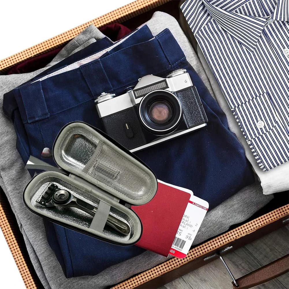 Custodia da viaggio rigida in EVA antiurto per rasoio Gillette Fusion 5, custodia protettiva rigida per il trasporto, borsa da viaggio