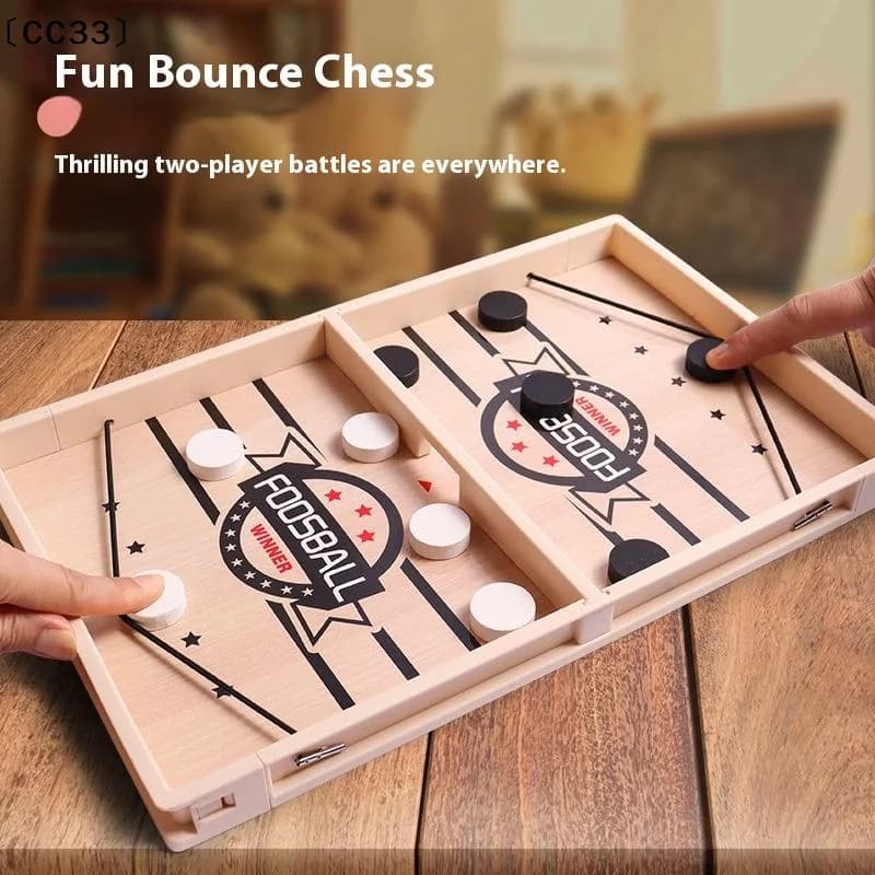 Set da 1 Gioco da Tavolo Veloce Sling Puck, Giochi da Tavolo Foosball Winner, Hockey da Tavolo, Scacchi a Catapulta, Giocattolo Genitore-Figlio per Bambini〔CC33〕