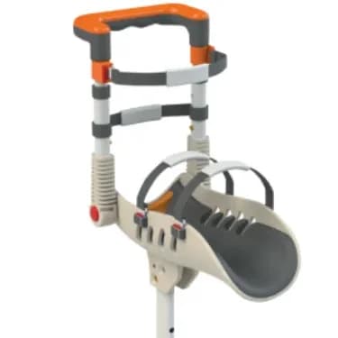 Hand Free Ankle Fracture Walker Foot Sprain Injury One Leg Telescopic Knee Crutch for Adults