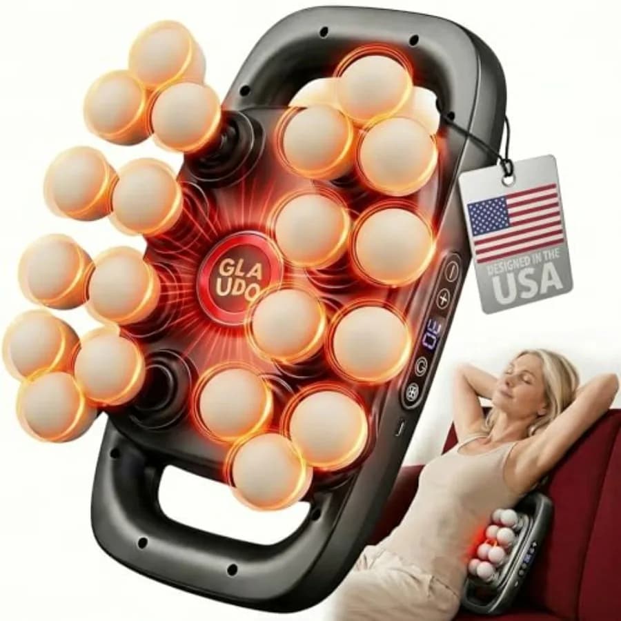 20 Head Massage Gun Deep Tissue Upgraded from 16 Head - Back Massager for Pain Relief Professional Percussion Massager for Musc