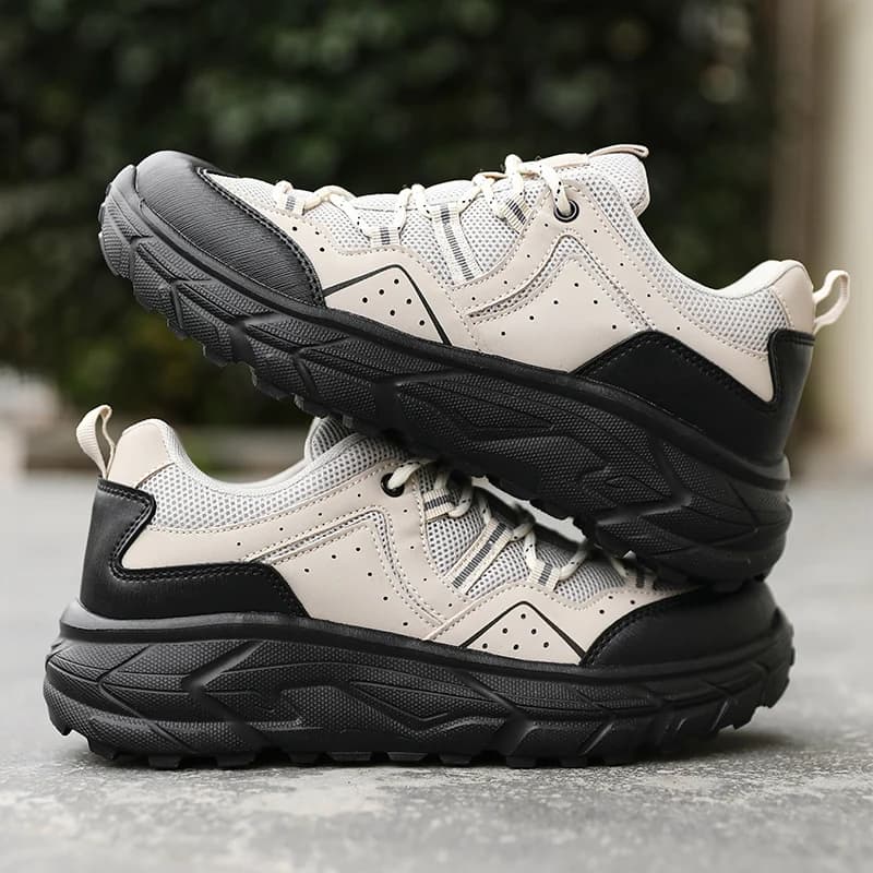 YRZL Scarpe da trekking antiscivolo da uomo Stivali da trekking termici impermeabili invernali per scarpe da passeggio da trail comode e durevoli con suola spessa
