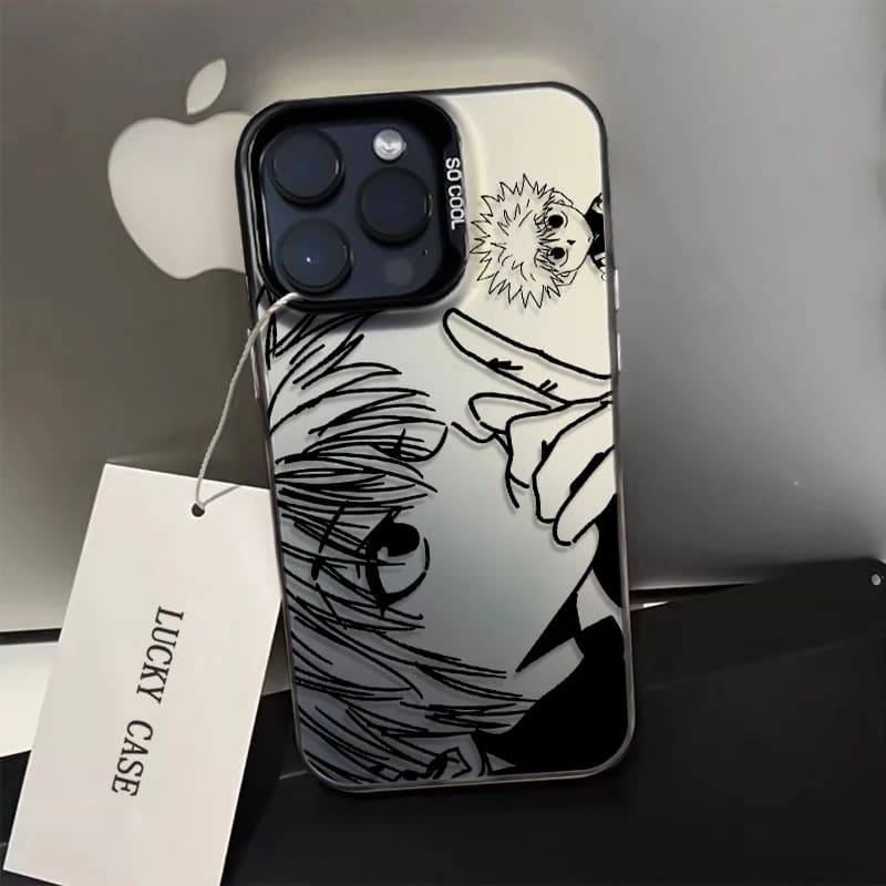 Anime Killua Zoldyck Phone Case for iPhone 17 Air 16 15 14 11 Pro 13 12 Mini XR 8 7 Matte Laser Bumper Shockproof Hard Cover