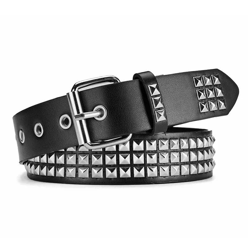 Cintura Trendy con Rivetti, Stile Heavy Metal, Punk, Rock, per Uomo e Donna, Cintura per Jeans, Accessorio Moda, Cinture da Donna
