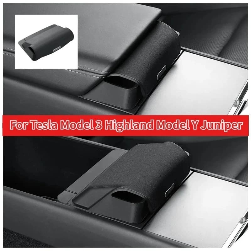 Tesla Model 3 Y Highland Juniper 2025, multifunctional case for glasses and phone, car accessories
