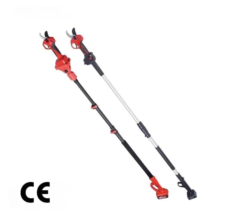 Forbici Elettriche Telescopiche Senza Fili OEM ODM 21V 38mm, Garanzia di 3 Anni, Design di Sicurezza Rosso, Attrezzi da Giardino per Taglio Rami