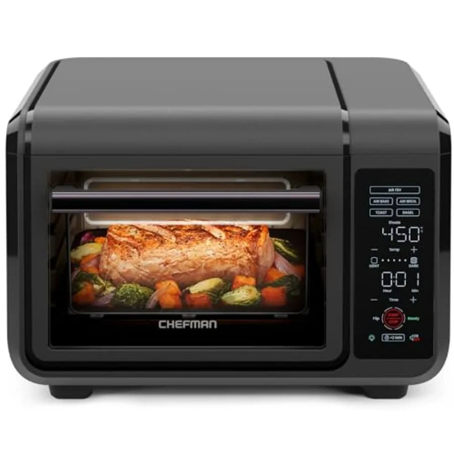 Combined oven with Air Fryer and Bench Tostapane for Pasti Veloci and Sani, Cooking Functions, Grilling, Air Frying, Toasting and Bagel, Maximum Temperature 450°F