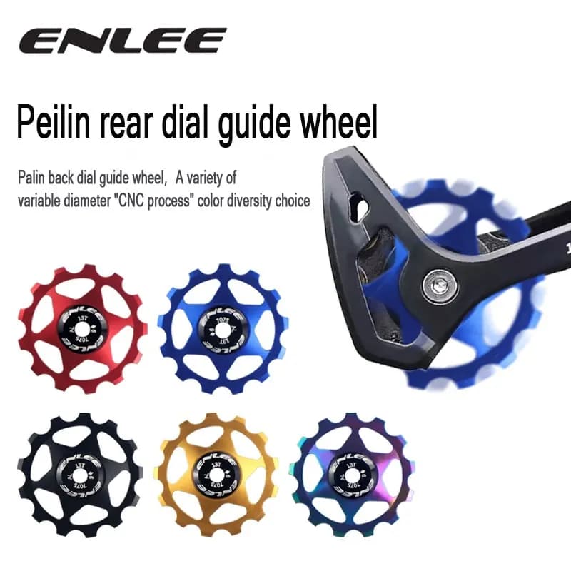 ENLEE Driving wheel for bicycle Guide wheel for mountain road 11T 13T Rear dial Driving wheel Drive accessories Peilin steel Universa