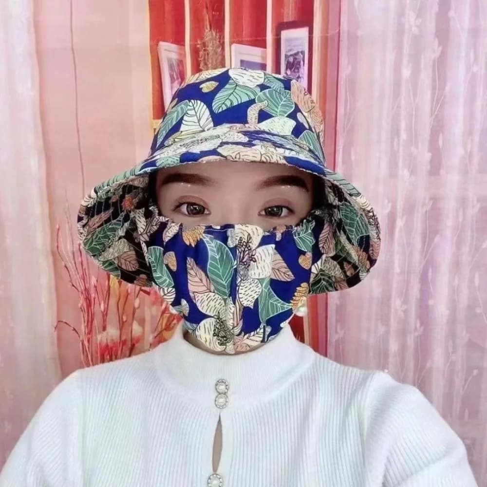 Fashion Wide Brim Tea Picking Cap Anti-uv Shawl Agricultural Work Hat Protect Neck Sunscreen Hat Outdoor Sports