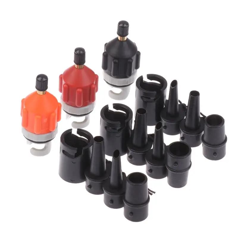 Adattatore per Valvola dell'Aria, Kit Combo per Pompa Gonfiabile per Tavola SUP, Barca a Remi, Kayak, Pneumatici, Connettore per Pompa d'Aria