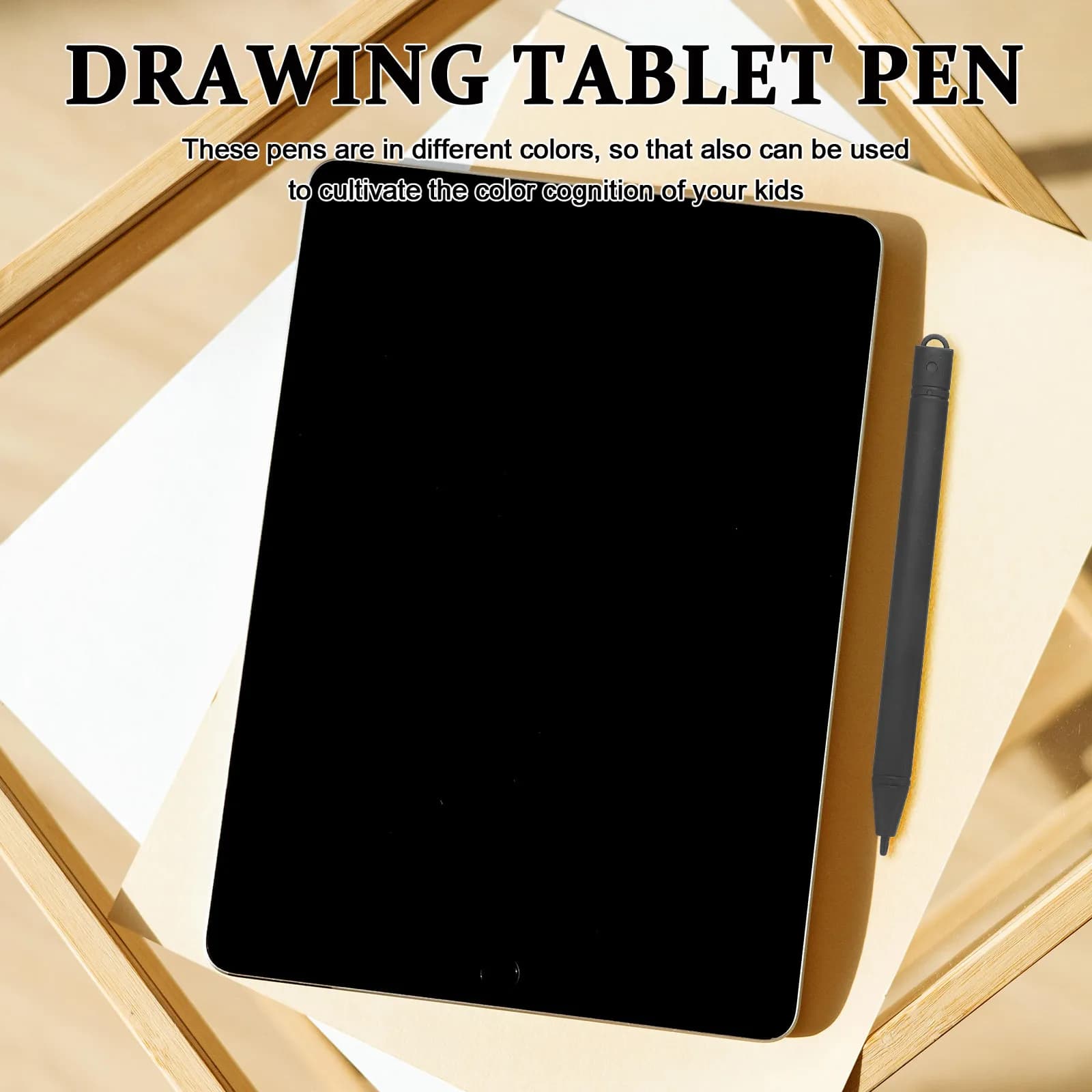 Set di 6 Penne per Tablet LCD, Colorate in Plastica con Impugnatura Liscia, per Disegno e Pittura