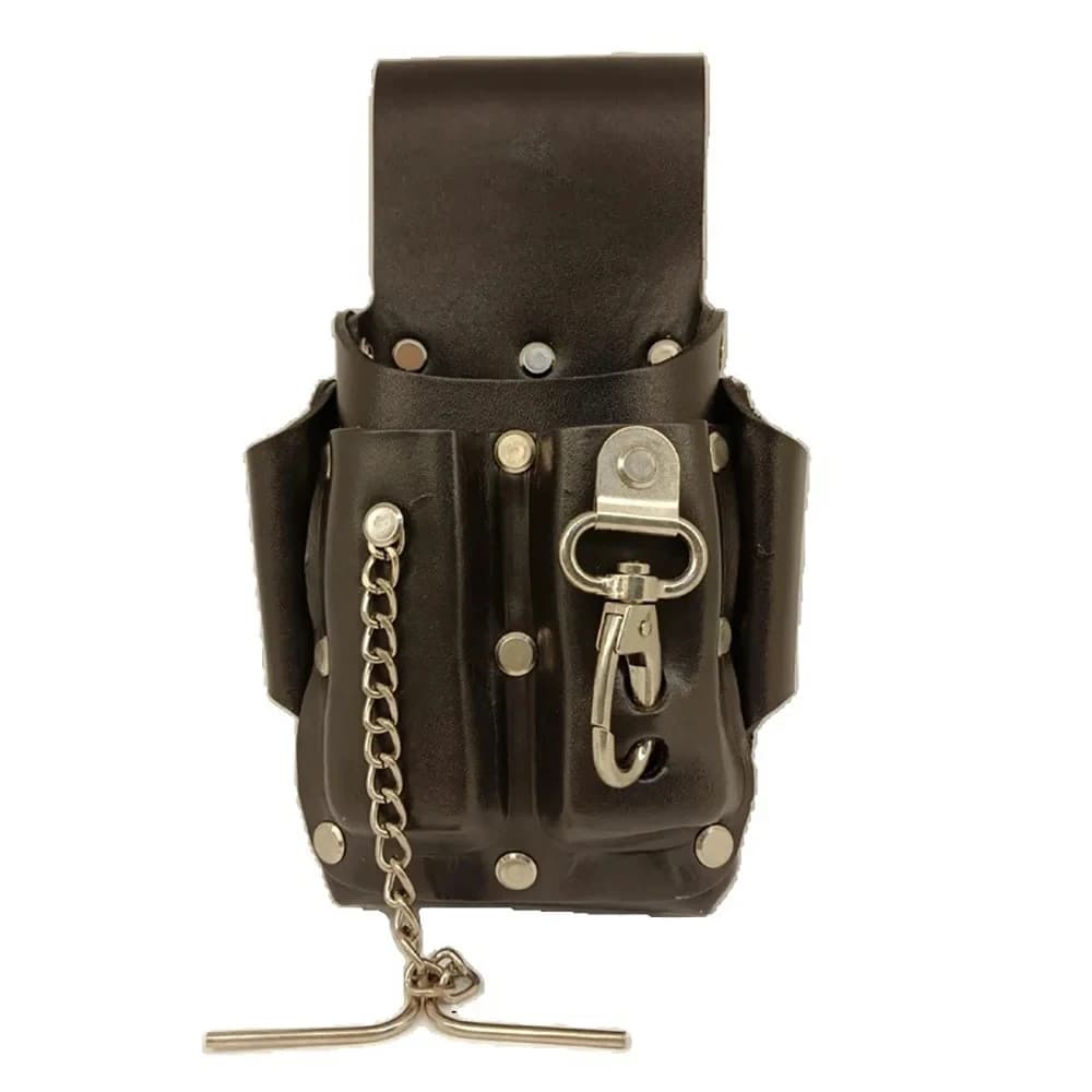 New Handmade Vintage Faux Leather Tool Belt and Pouch Bag with Tape Hook Electrician Tool Organizer, Gift for Men