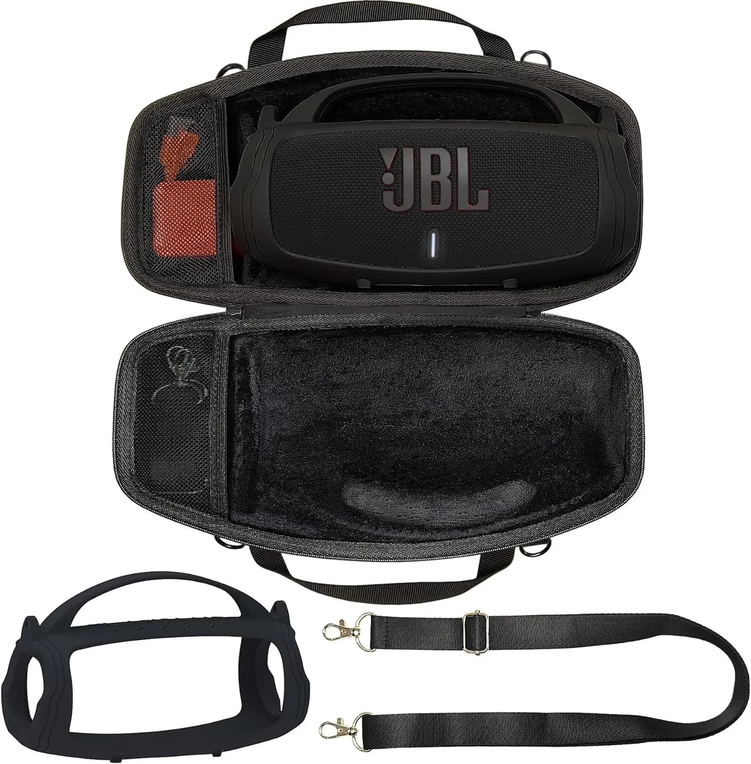 Silicone handle case and travel hard case for portable Bluetooth speaker JBL Charge 4 / Charge 5