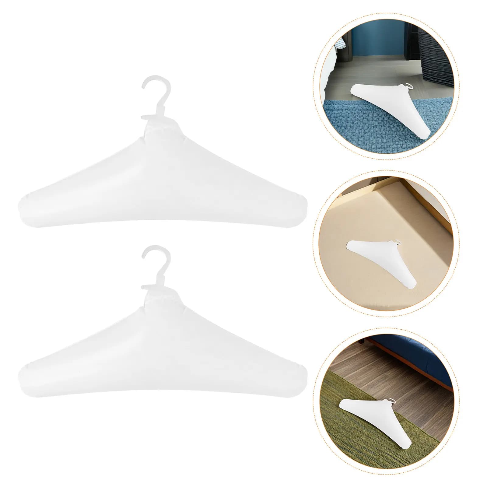 2 Pieces Inflatable Clothes Hanger Travel Folders, Portable and Lightweight Space Saving Solution for Dresses, Dresses and Pants
