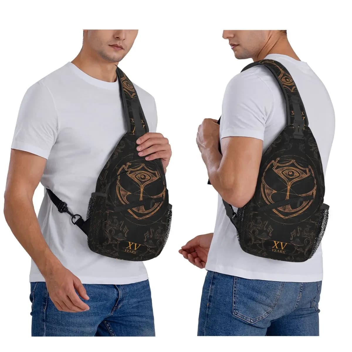 Grande Tomorrowland Belgian Electronic Dance Music Festival Borsa da petto da uomo Sling Crossbody Zaino Borsa da petto Borsa a tracolla Zaino