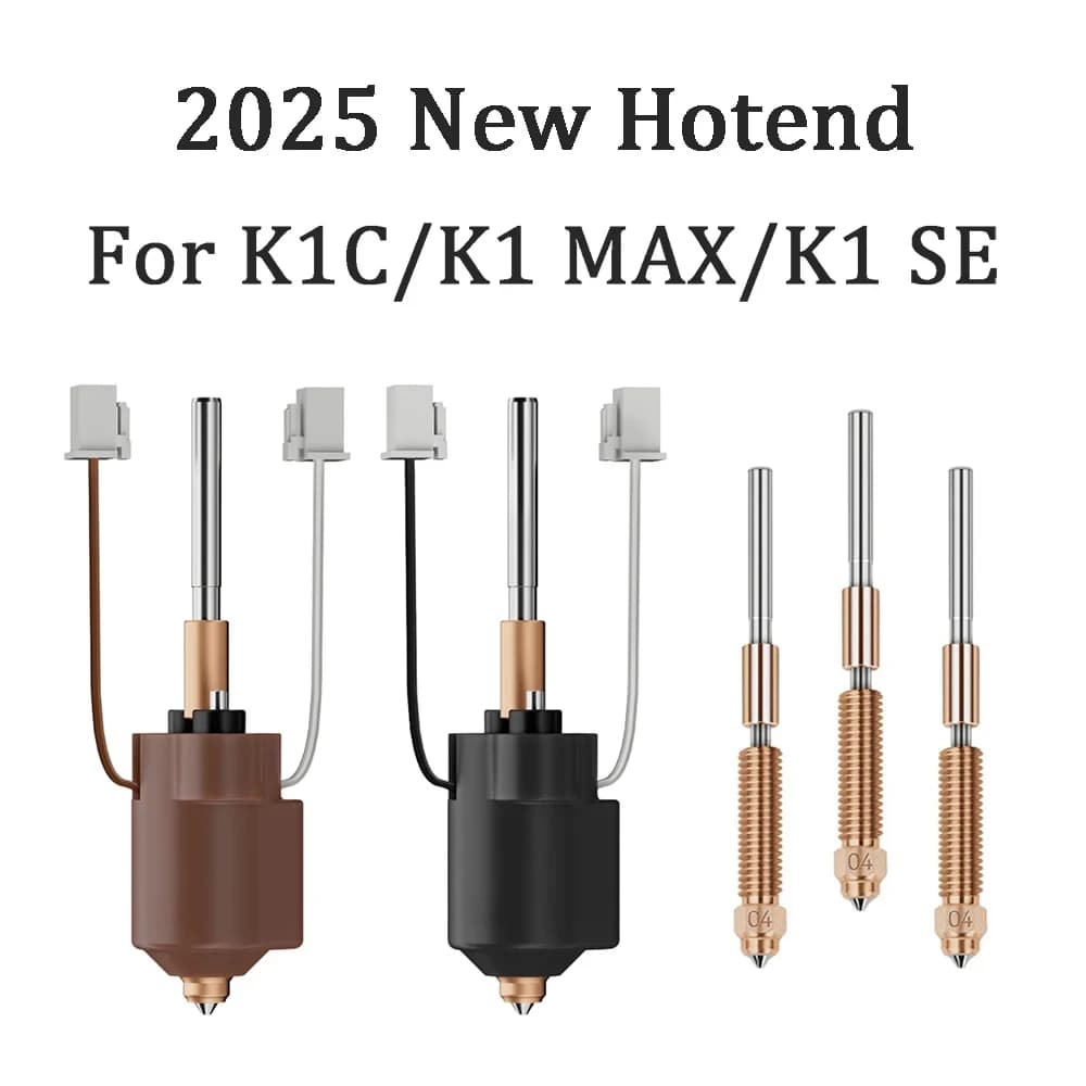 New Hotend for Creality K1C K1 MAX, Ceramic Heater Block Kit, Quick Replacement Integrated Ugello, High Flow Printing, 3D Printer Parts