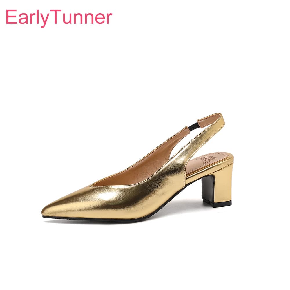 Summer Comfortable Gold Silver Women Pumps Hot 6CM High Heels Lady Casual Shoes Plus Small Big Size 11 32 43 45 48