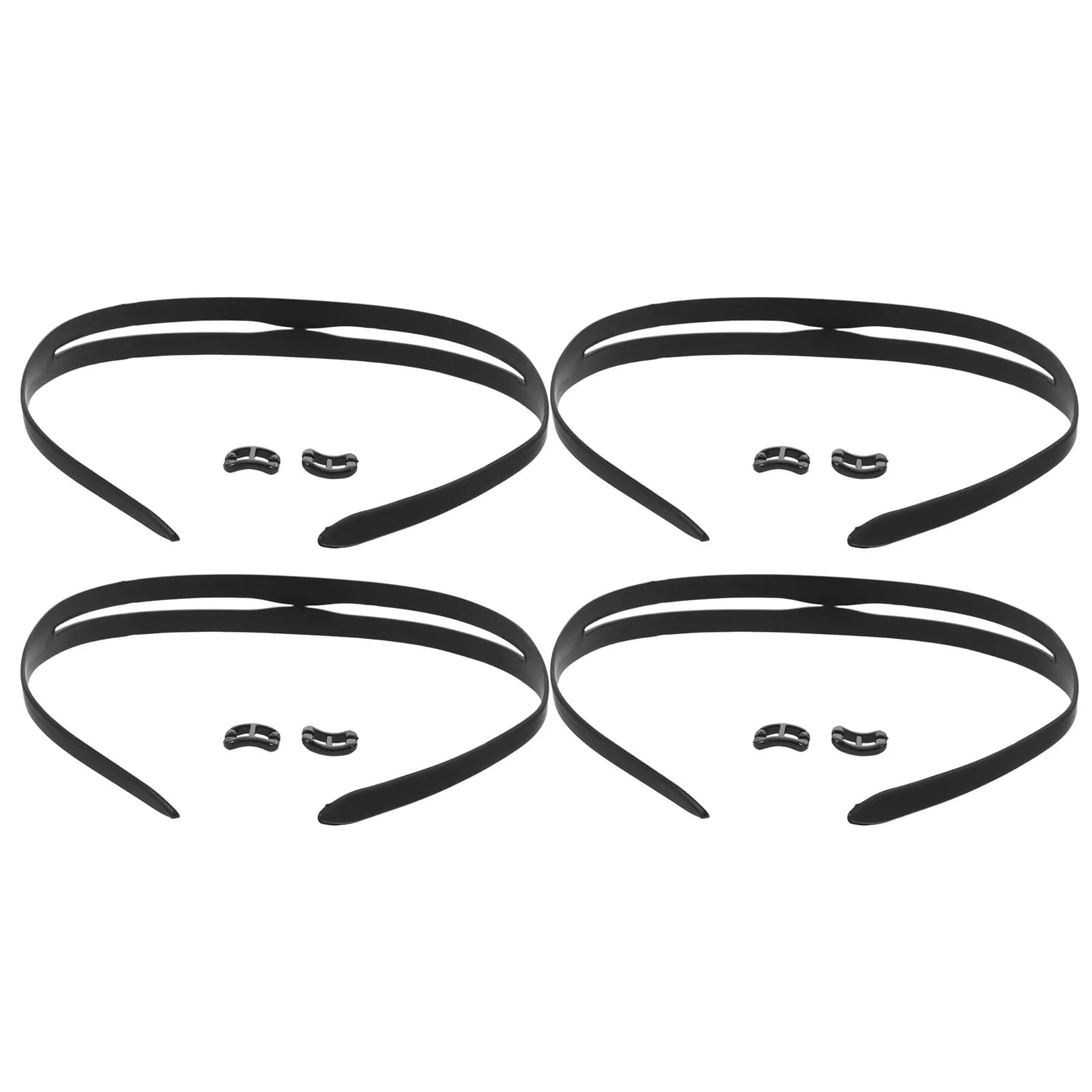 4 Pieces Swimwear for Swimwear in Black Silicone, Adjustable Replacement Strap for Swimwear and Underwater Masks