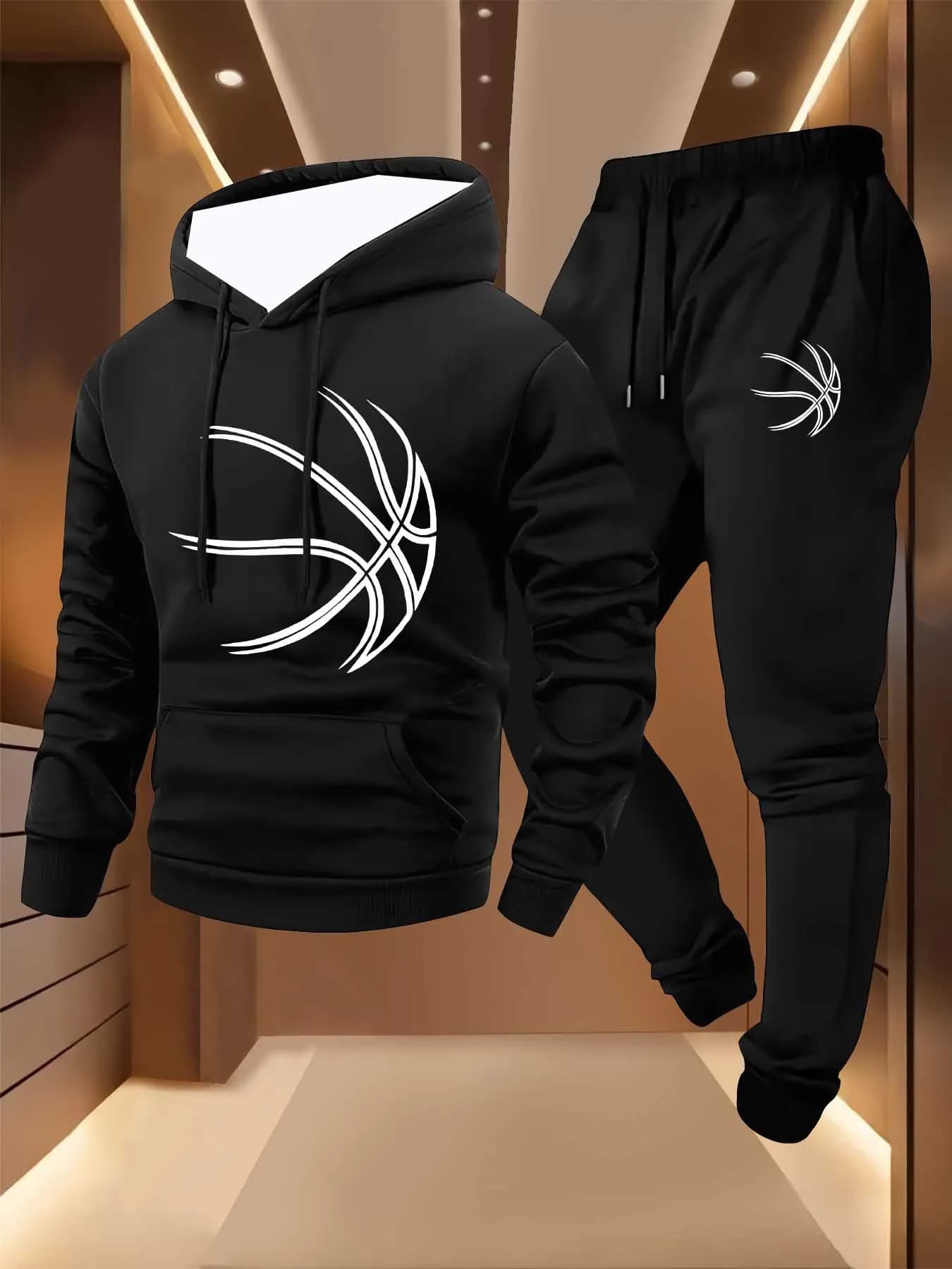 2025-26 Autumn/Winter New Y2K Sportswear Set Men's Fashion Men's Fashion Super Large Comfortable Daily Street Two-piece Set