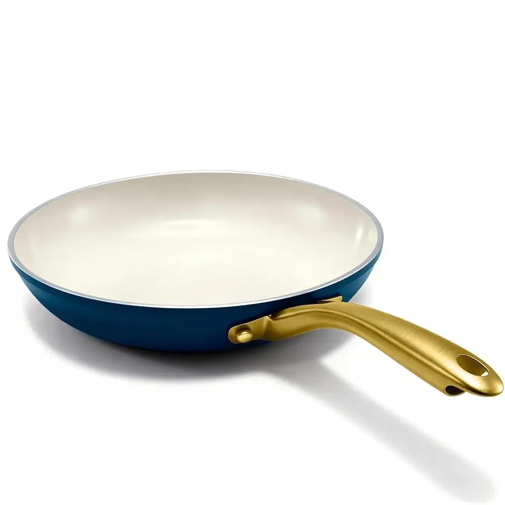 Padella Antiaderente da 11 Pollici, Padella in Ceramica per Cucinare Non Tossica, Padelle Antiaderenti con Manico Resistente al Calore
