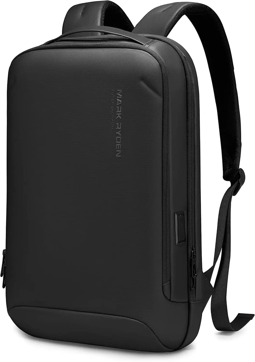Zaino per Laptop Sottile da 15,6 Pollici con Porta USB, Zaino da Viaggio Leggero e Resistente all'Acqua per Uomini e Ufficio