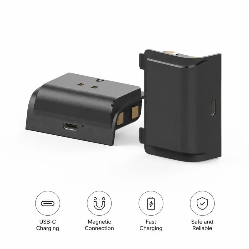 for Xbox Series X S Controller External Battery Pack Rechargeable Power Bank Charging Grip Case Gamepad Accessories