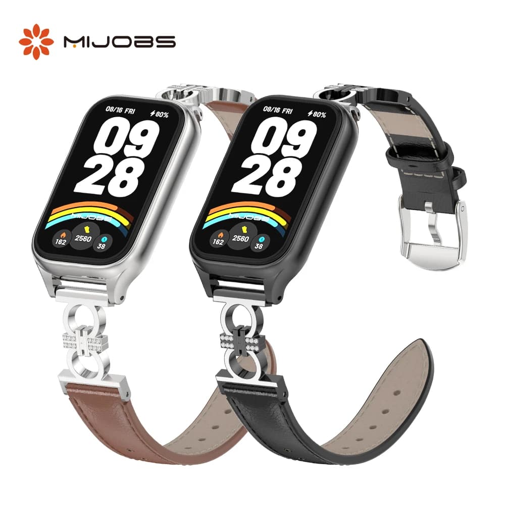 Strap For Mi Band 9 Active Watchband for Xiaomi Smart Band 9 Active Leather Wristband for Mi Smart Band 9 Active Accessories