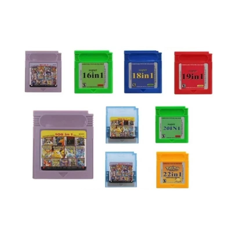 Cartuccia per console di videogiochi a 16 bit, scheda combinata di giochi GBC 108 in 1, 61 in 1, 20 in 1, 18 in 1, scheda combo all-in-one per GBC/GBA/SP
