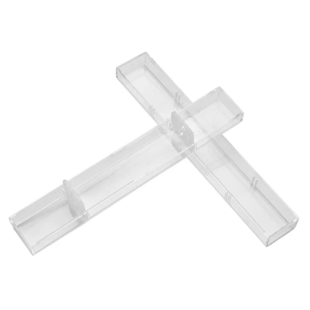 1pc Scatola portaoggetti per penna microblading per sopracciglia, in acrilico trasparente, organizer per matite, contenitore per strumenti, per studenti