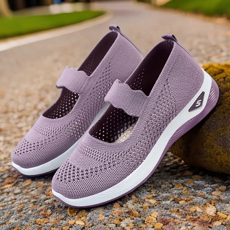 Nuove Scarpe Estive da Donna 2026, Traspiranti in Rete, Casual, Leggere e Comode, Mocassini Slip-On per Anziane e Mamme