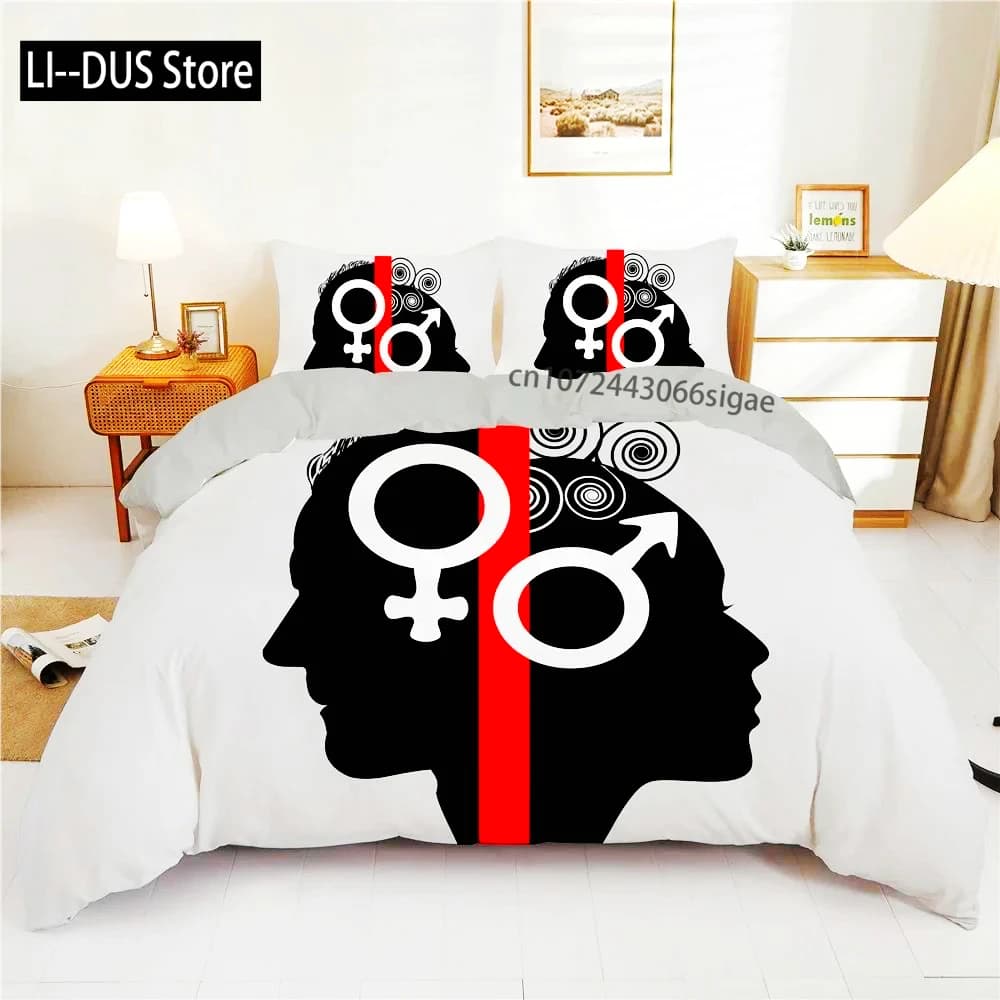 Copripiumino moderno per coppie Queen 220x240 260x240 Set biancheria da letto corona Copri letto bianco nero per letto matrimoniale 2 Sp Set camera da letto per adulti
