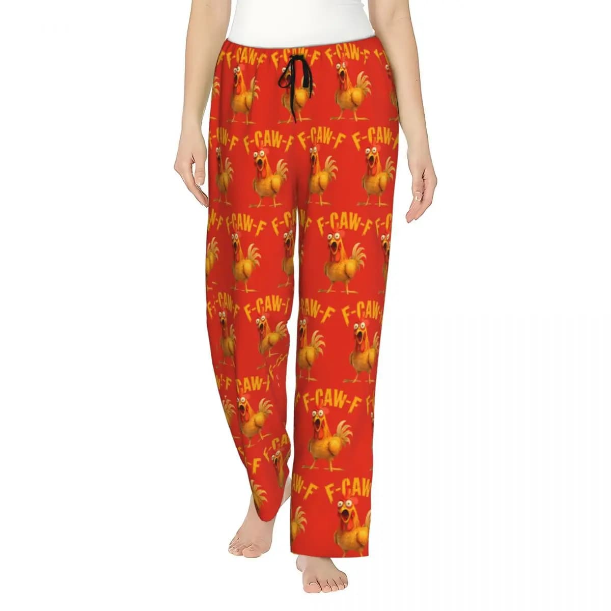 Funny F-Caw-F Chicken FCAWF Lady's Loungewear pants with Pockets Pajama Pants Home Sleepwear