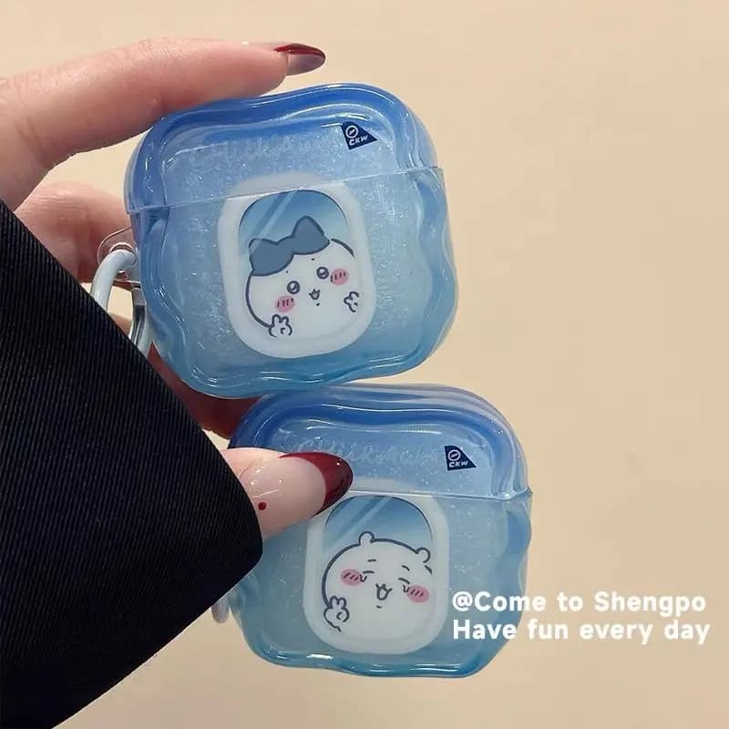 Soft Silicone Protective Case for Airpods, Design Anime Chiikawa, Cute and Adorable, New Model 2026 Usagi