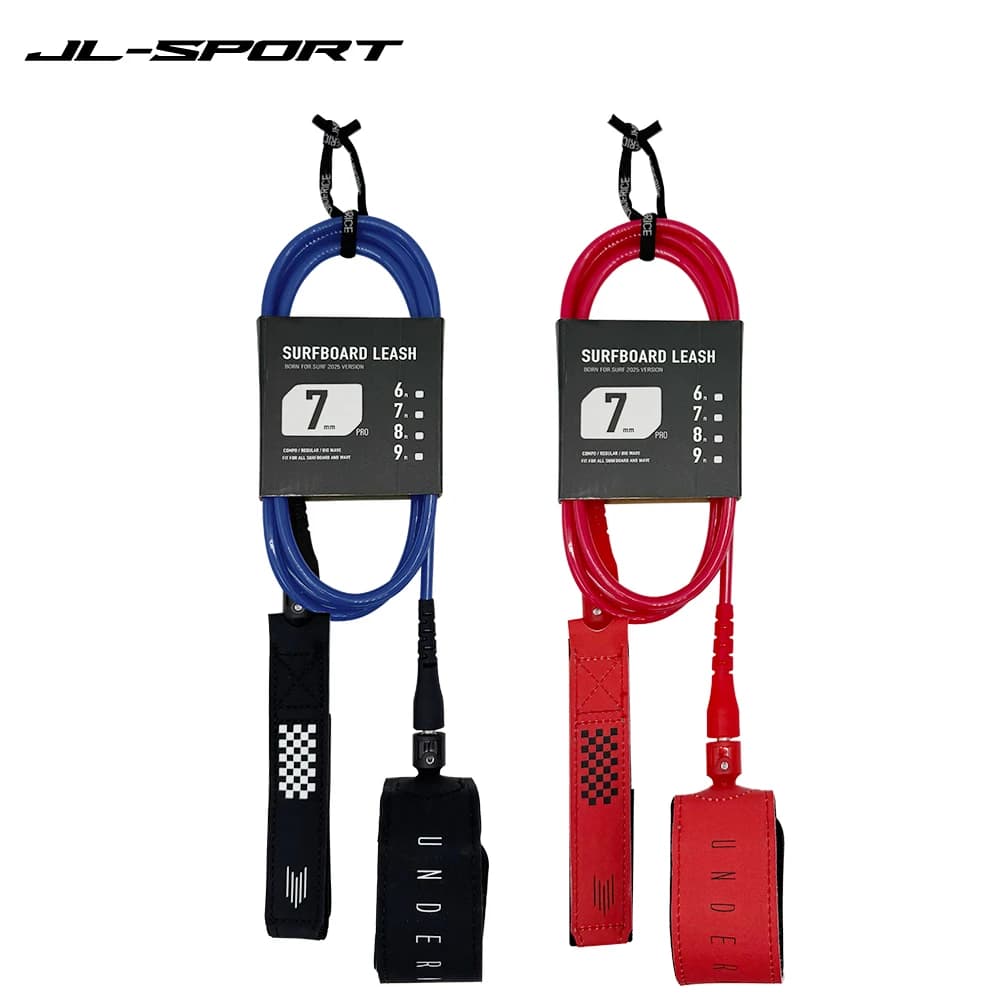 Corda di Sicurezza per Surf e SUP 6-10FT, Leash per Tavola da Surf, Corda per Piedi in TPU con Girevoli in Acciaio Inox per Paddle Board Gonfiabile e Longboard