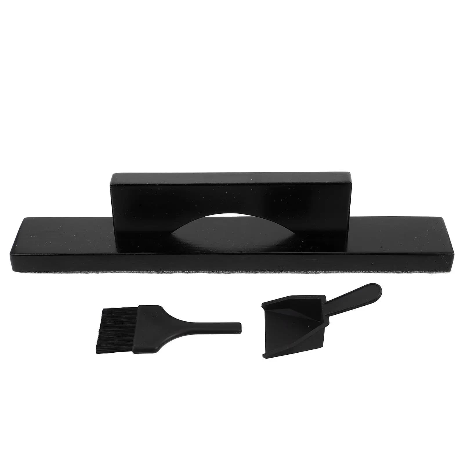 Set Professionale per la Pulizia del Tavolo da Shuffleboard: Spazzola, Scopa, Paletta con Manico Ergonomico e Setole Anti-Graffio, Portatile