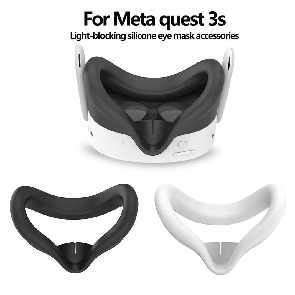 Silicone Facial Mask for Meta Quest 3S, Anti-loss of Light, Anti-sudore, VR accessory for Quest 3S