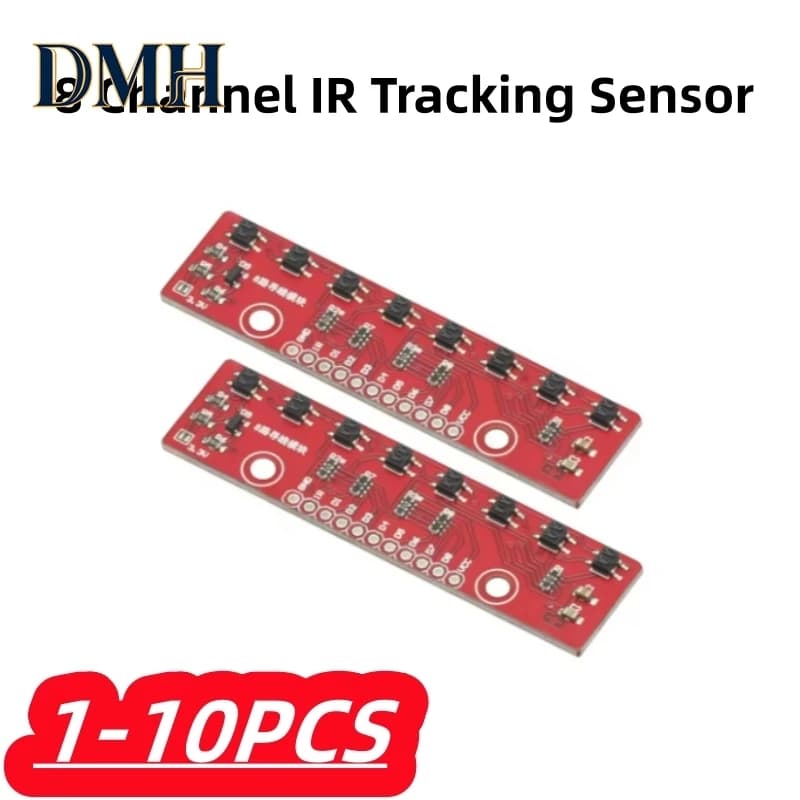 1-10 Pezzi 100% Nuovo Modulo Sensore di Tracciamento IR a 8 Canali, Scheda di Rilevamento Linea a Infrarossi 8 CH per Arduino