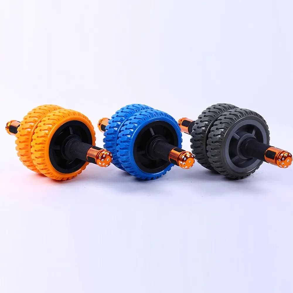Ergonomic handle Double wheel Ab Roller Double wheel Bearing Training equipment with non-slip wheel core Large load bearing silent operation