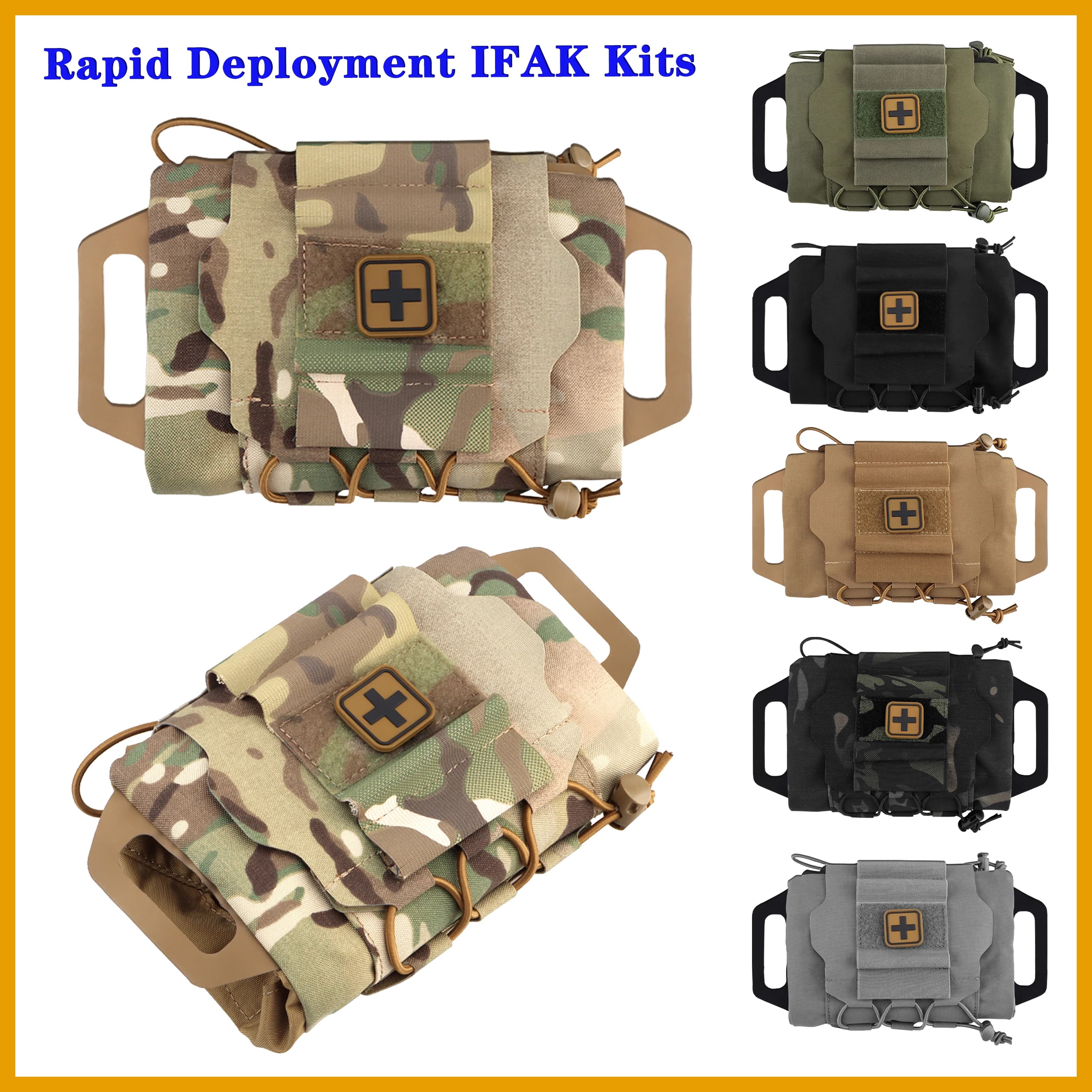 Vendita calda! kit di pronto soccorso tattico militare a distribuzione rapida/kit MOLLE tattico all'aperto/kit di emergenza di sopravvivenza/kit medico da campeggio