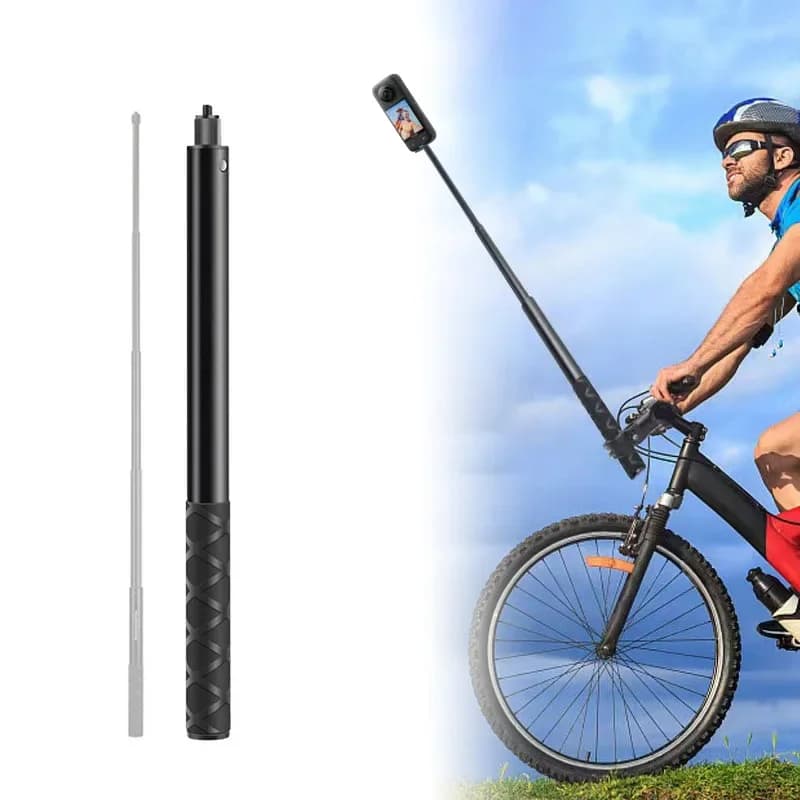 Metallo Invisibile Edizione Estesa Panoramica Selfie Stick Scalabile Monopiede Per Insta360 X2 X3 Macchina Fotografica Bastone Treppiede Per GoPro DJI