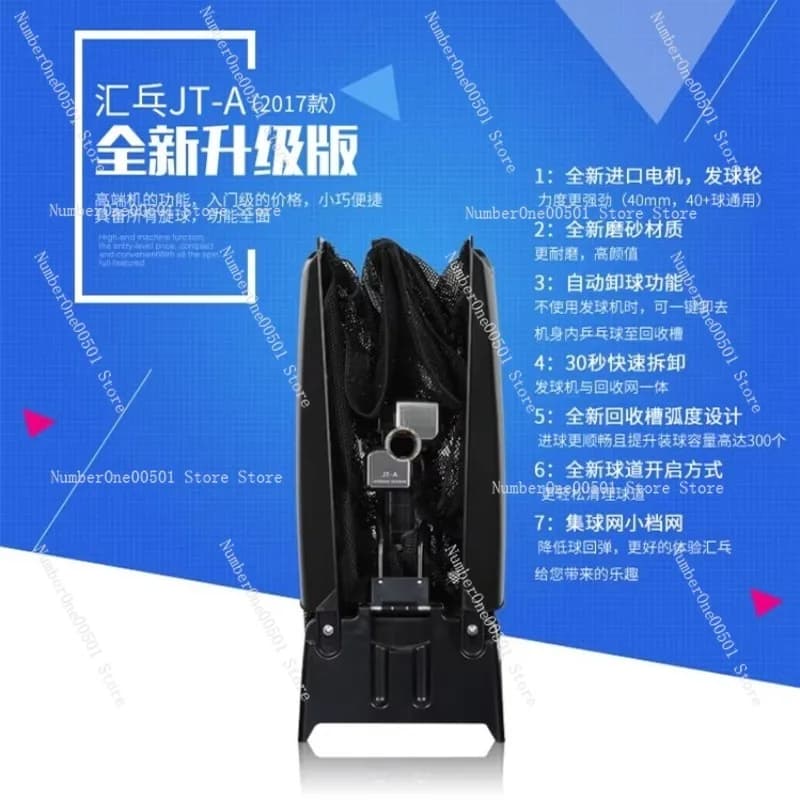 Robot da ping pong JT-A, macchina automatica per palline da ping pong per uso domestico, allenatore professionale singolo.