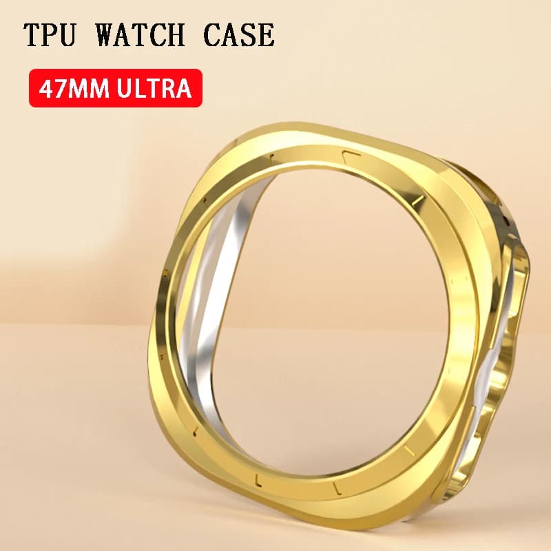 Custodia morbida in TPU per Samsung Galaxy Watch 7 Ultra 47MM Custodia protettiva Smart Watch Ultra Protector Paraurti protettivo cavo