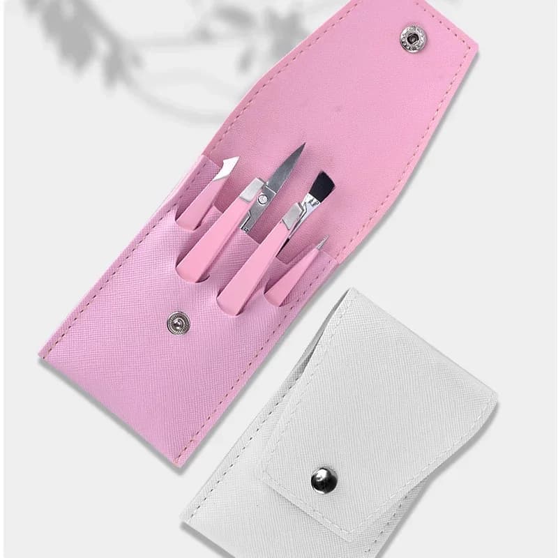 6 Pcs Tweezers Set for Women, for Ingrown Hair for Eyebrows with Tweezer Set,Curved Eyebrow Precision Tweezer Scissors